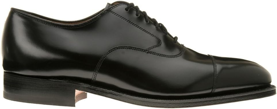 black cap toe oxford johnston & murphy melton side 
