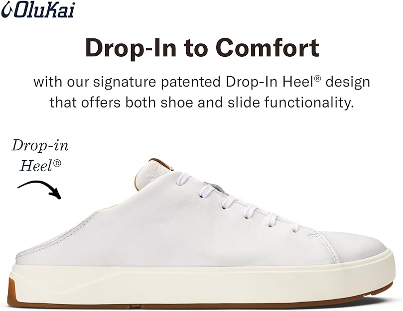 white leather sneakers olukai drop in heel