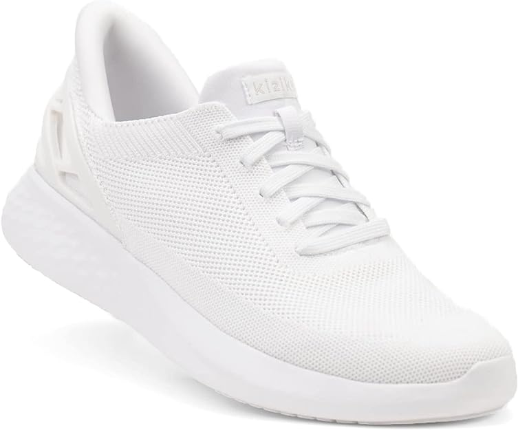 white leather sneakers kizik athens slip on 